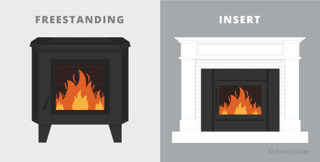 freestanding vs insert pellet stove