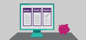 solar quotes on a computer